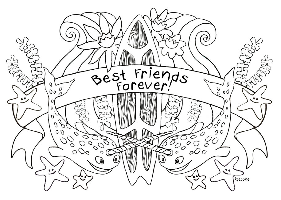 915x652 Best Friend Coloring Pages For Teenage Girls Collection