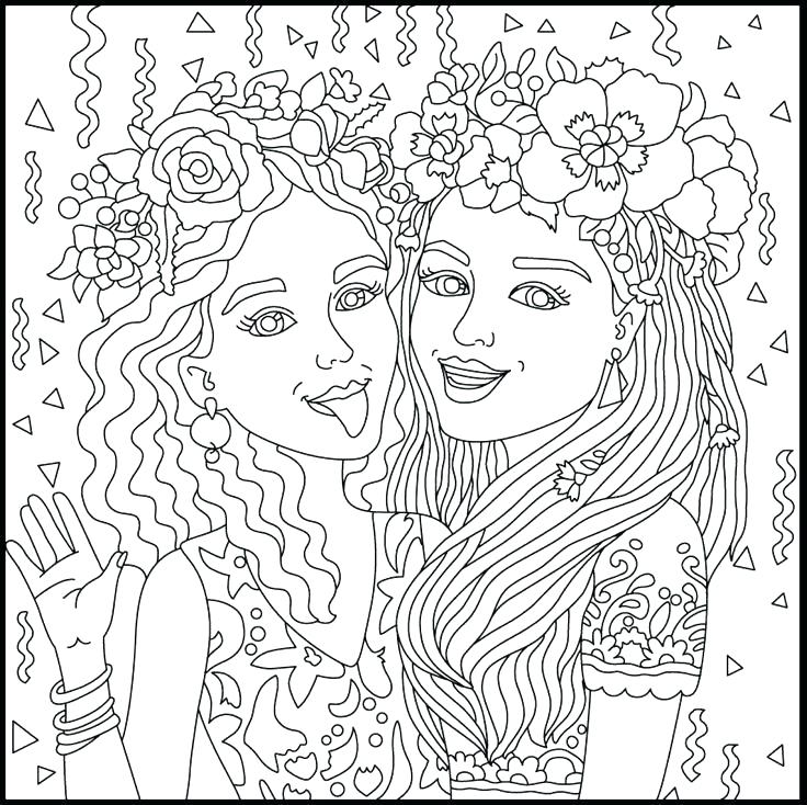 736x734 Bff Coloring Pages Animals Coloring Pages For Girls Cure Print