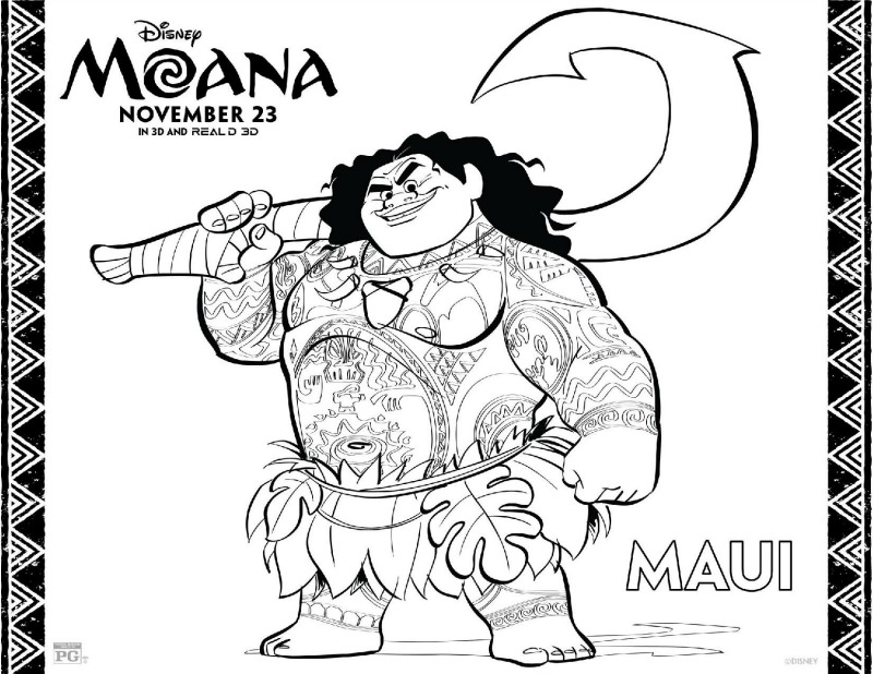 800x618 Moana Coloring Activity Sheets {printables}