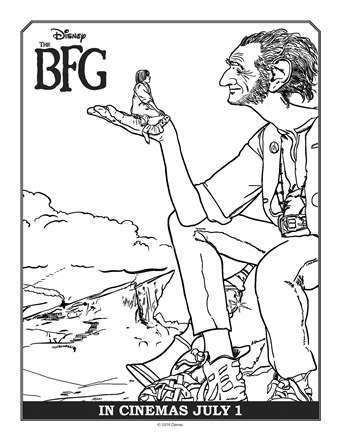 340x440 Disney's The Bfg Movie Free Printable Coloring Activity Sheets