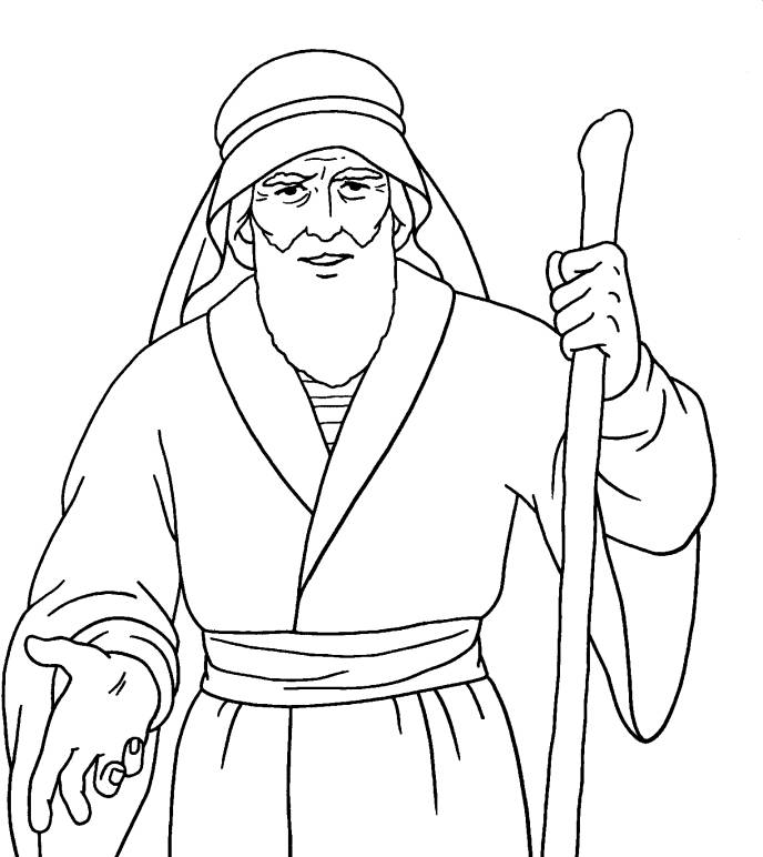 688x772 Free Printable Bible Characters Moses Moses Coloring Pages Free
