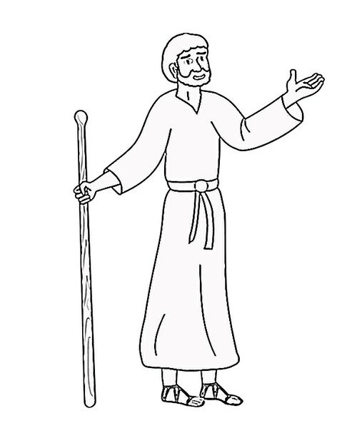500x621 Bible Character Coloring Pages