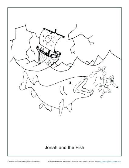 425x550 Jonah Coloring Sheet And The Fish Coloring Page Bible Activities