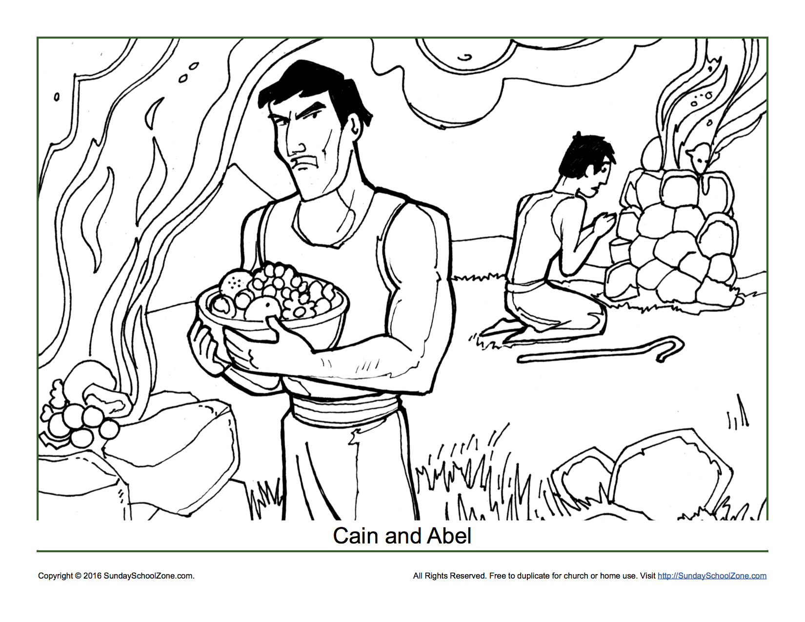1650x1275 Ultimate Cain And Abel Coloring Pages Page Children S Bible