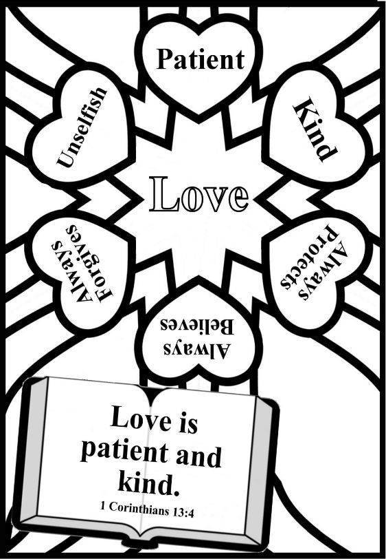 562x812 Coloring Page Valentines Day Church Kids Sunday