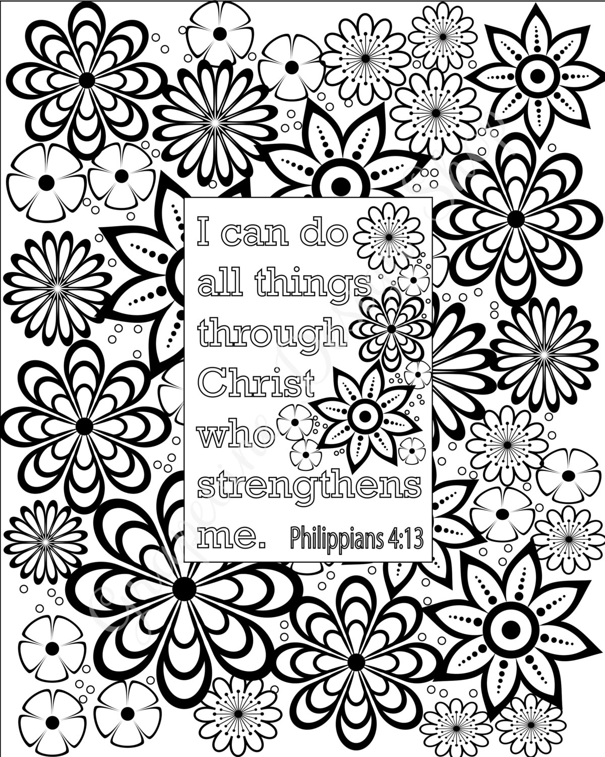 1200x1500 Flower Coloring Pages Bible Verse Coloring Sheets Set