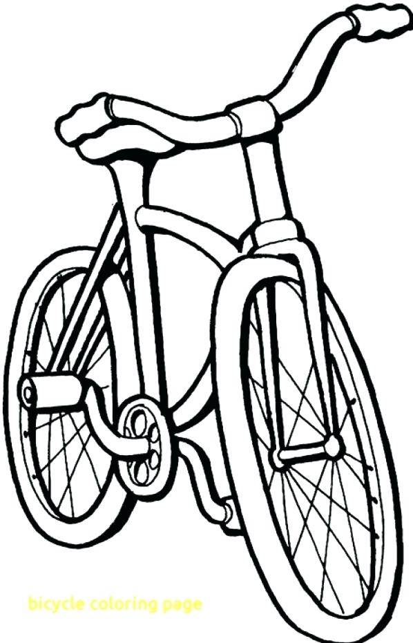 598x931 Bike Coloring Page Bike Coloring Pages Gallery Bicycle Coloring