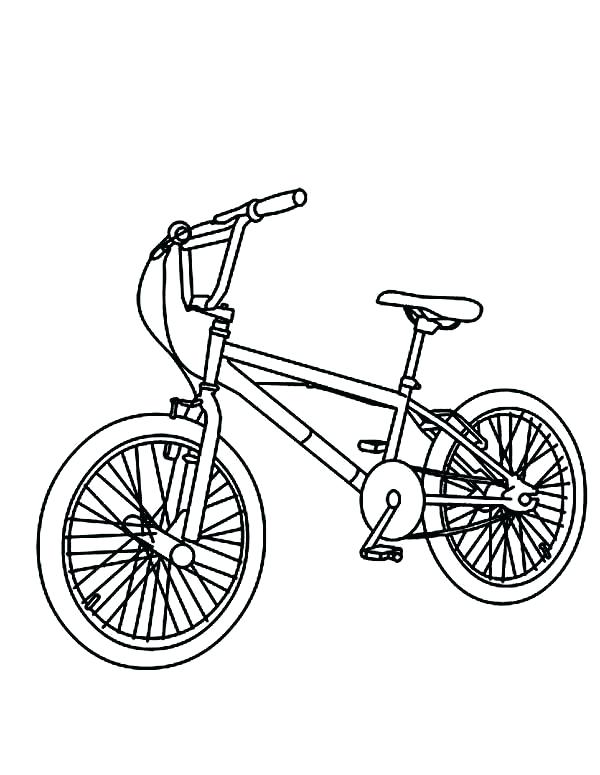 600x775 Bicycle Coloring Page Bicycle Coloring Page Unique Preschool Bike