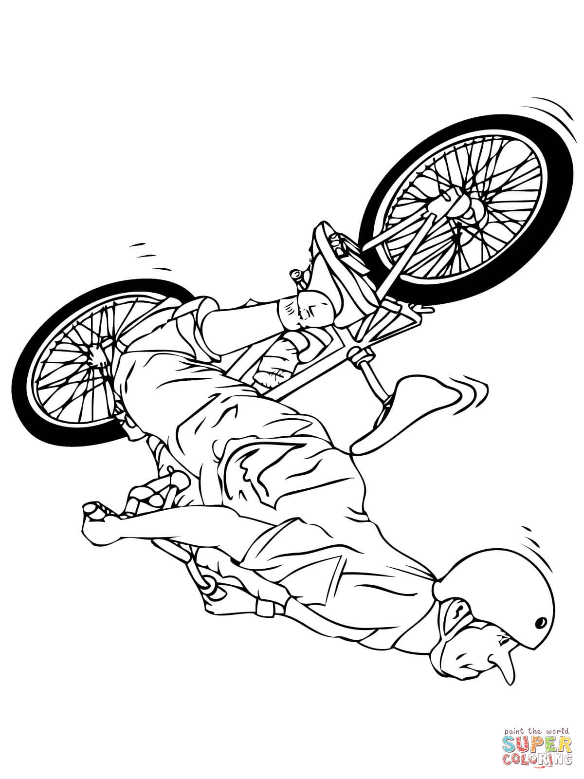 1200x1600 Bicycle Coloring Page With Pages Bikes Bmx Bike Color Ripping