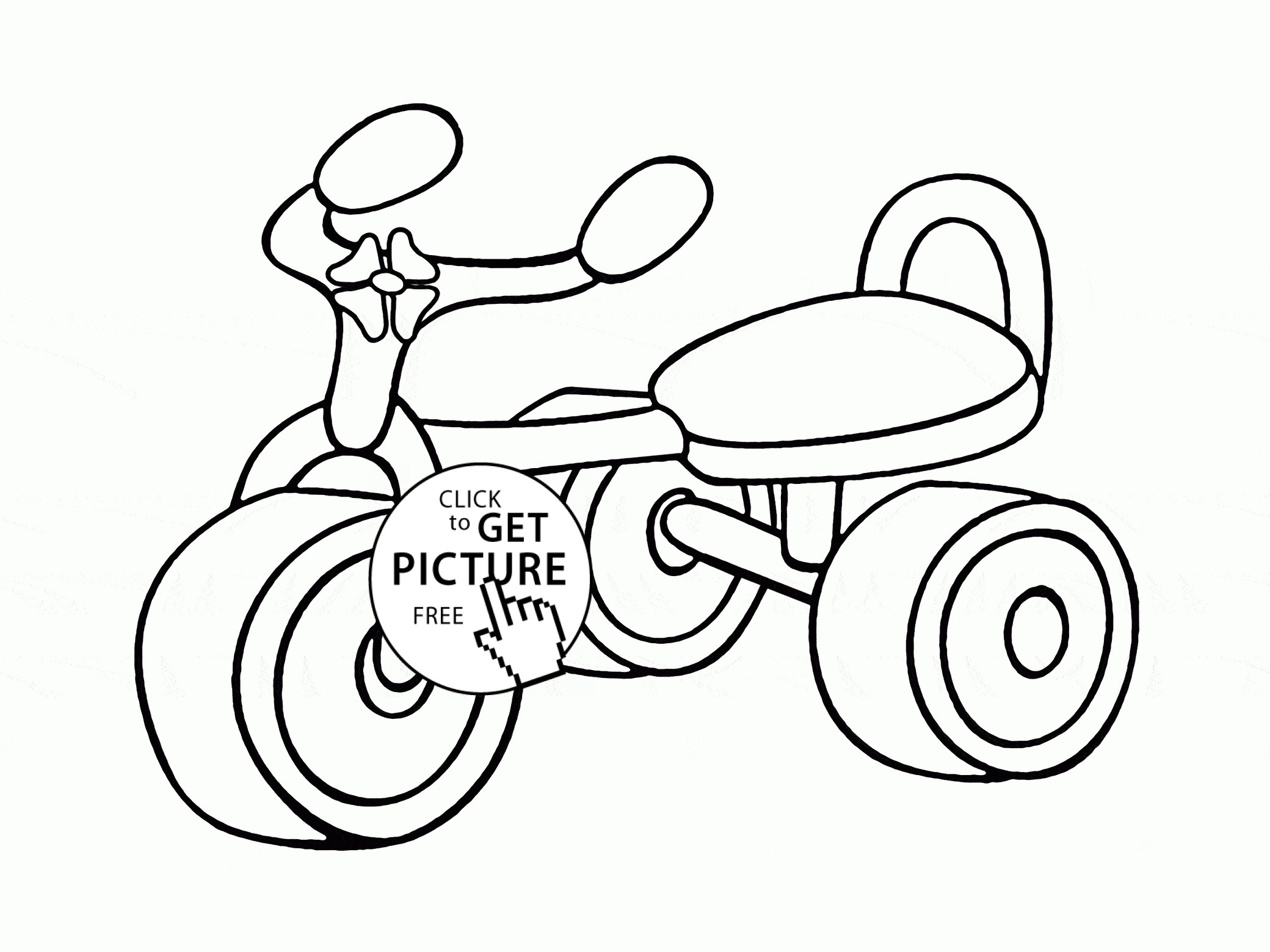 2080x1560 Bicycle Coloring Pages For Kids Children Toddler Learn Colors