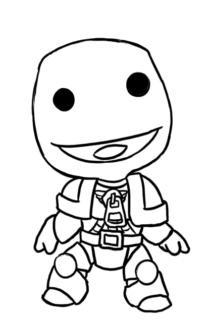 414x641 Little Big Planet Coloring Pages Little Big Planet Coloring