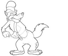 Big Bad Wolf Coloring Page at GetDrawings | Free download