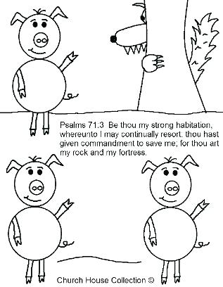 317x408 Big Bad Wolf Coloring Page The Three Little Pigs And The Big Bad