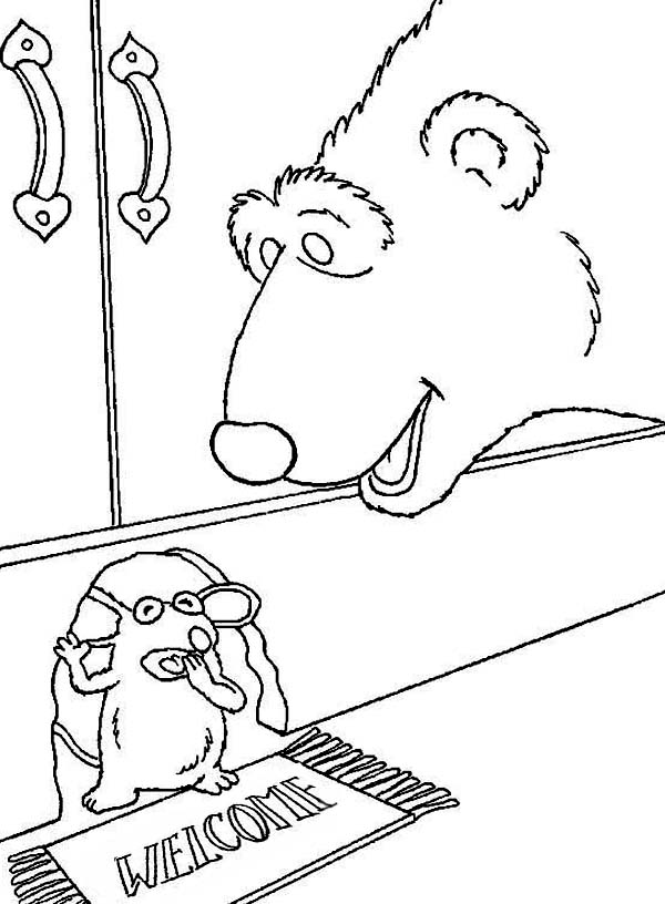 600x816 Bear Inthe Big Blue House Friend Tutter Just Wake Up Coloring