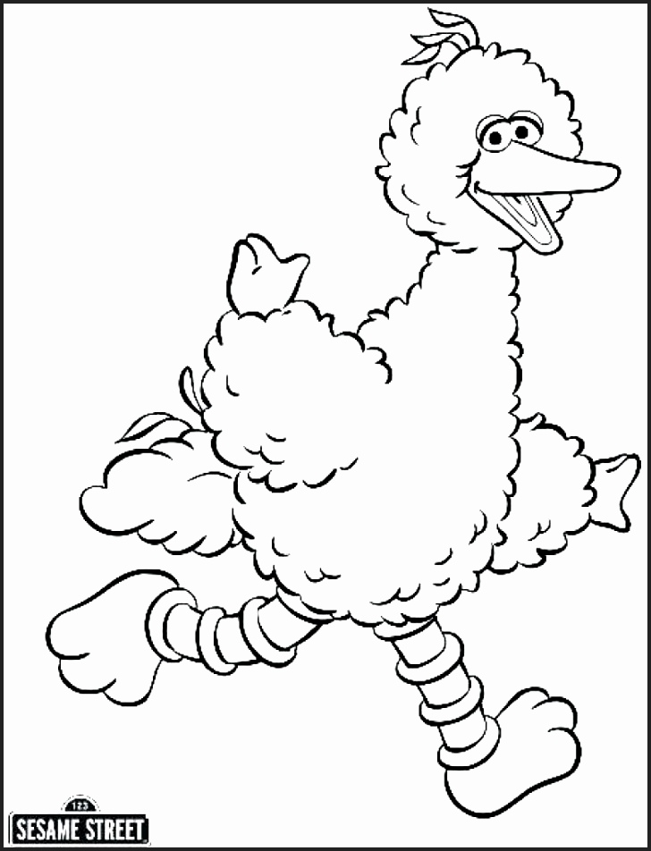 728x952 Big Bird Coloring Pages Printable Free