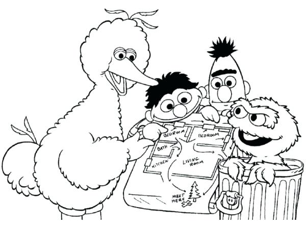 600x449 Big Bird Coloring Page Big Bird Coloring Pages Big Bird