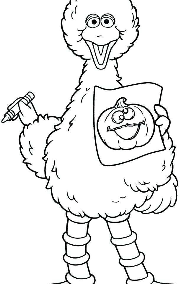 640x960 Big Bird Coloring Page Big Bird Coloring Pages Big Bird Coloring