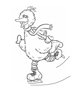 260x300 Big Bird Coloring Pages Playing Learning