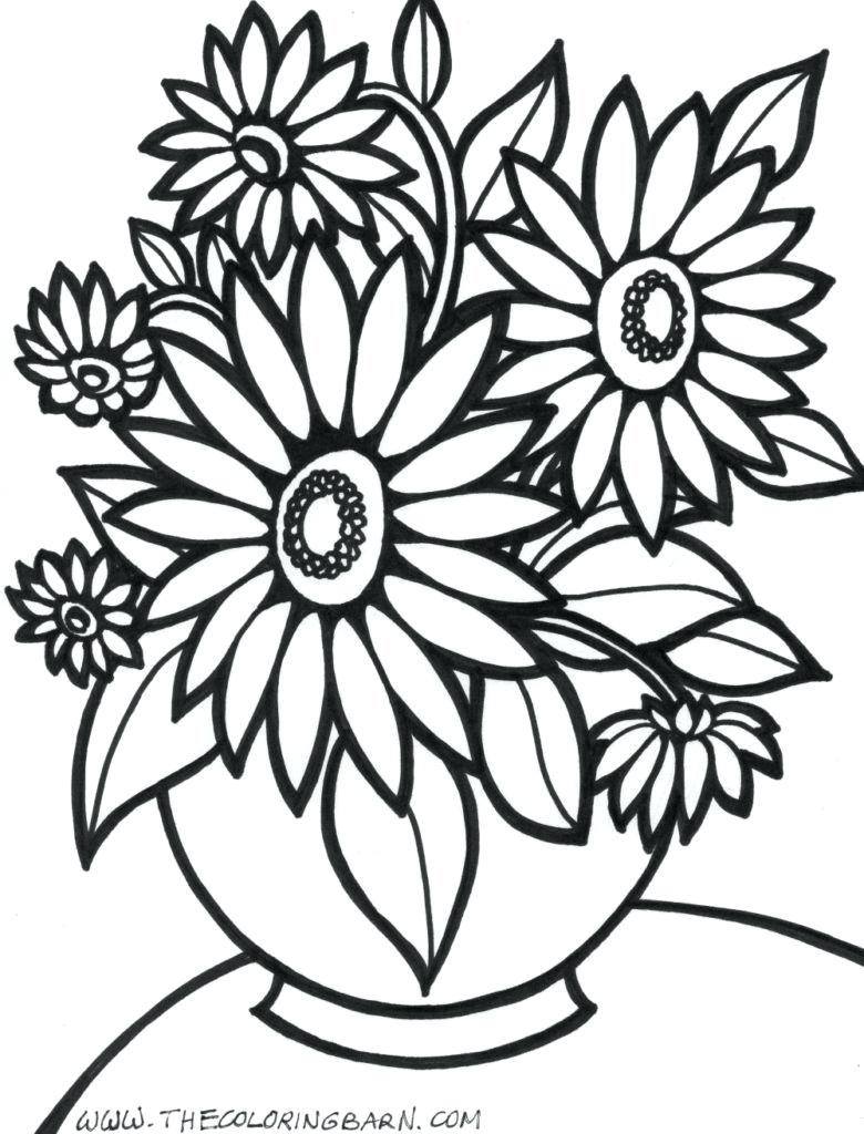 780x1024 Lavishly Flowering Coloring Pages Flower Page