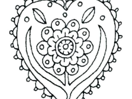 440x330 Printable Flower Coloring Pages For Adults Big Flower Coloring