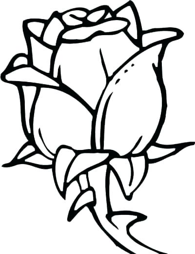 400x520 Big Flower Coloring Pages