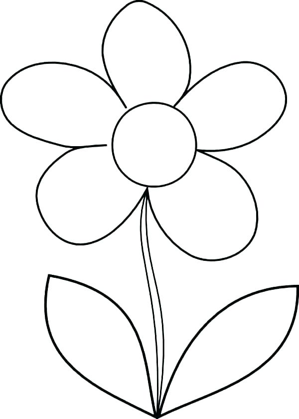 600x840 Big Flower Coloring Pages