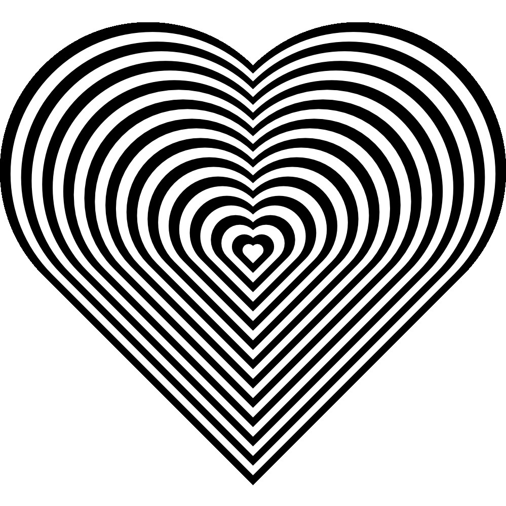 999x999 Hearts Coloring Pages With Big Beautiful Heart Striking Sheet