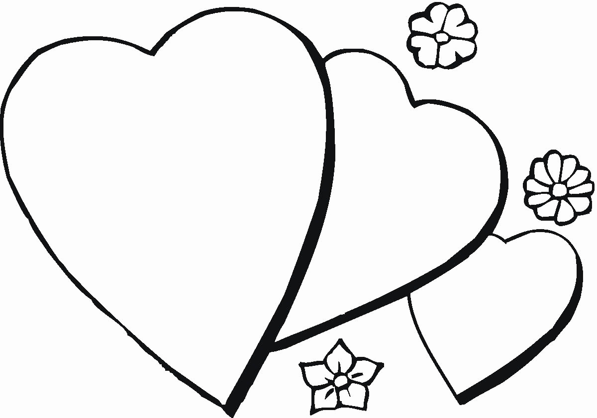 1200x841 Big Heart Coloring Page For Kids Girls Pages Printables Printable