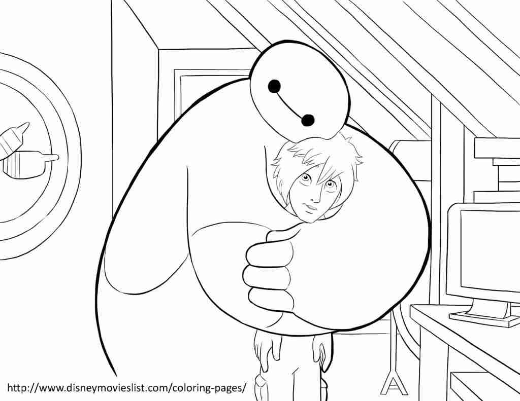 1024x791 Disney S Big Hero Coloring Pages Sheet Free Printable
