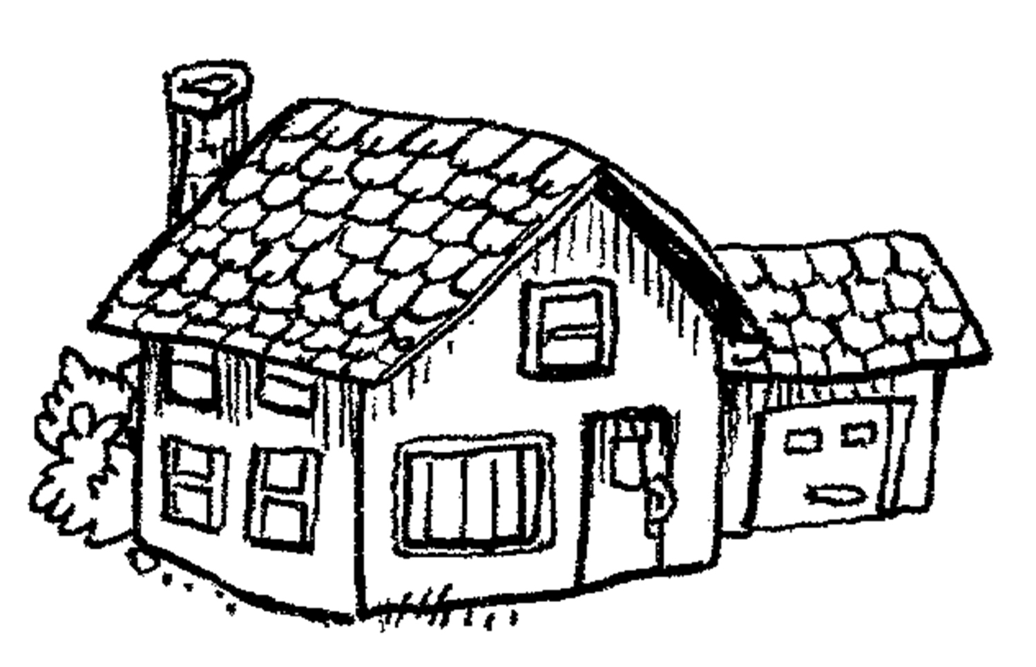 1500x966 Destiny Coloring Pictures Of A House Free Pages Outline Images