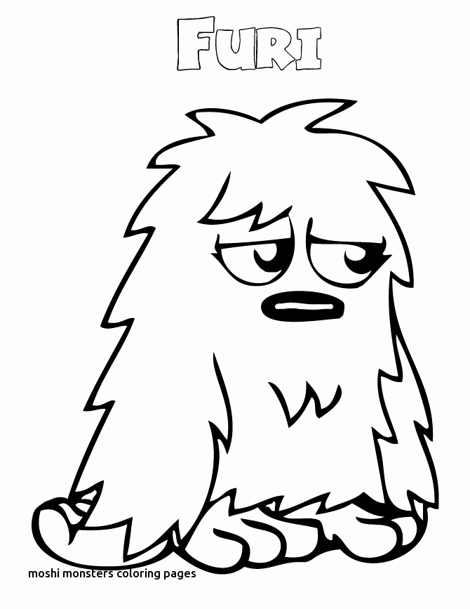 670x867 Monster Coloring Pages Printable Printable Coloring Page For Moshi