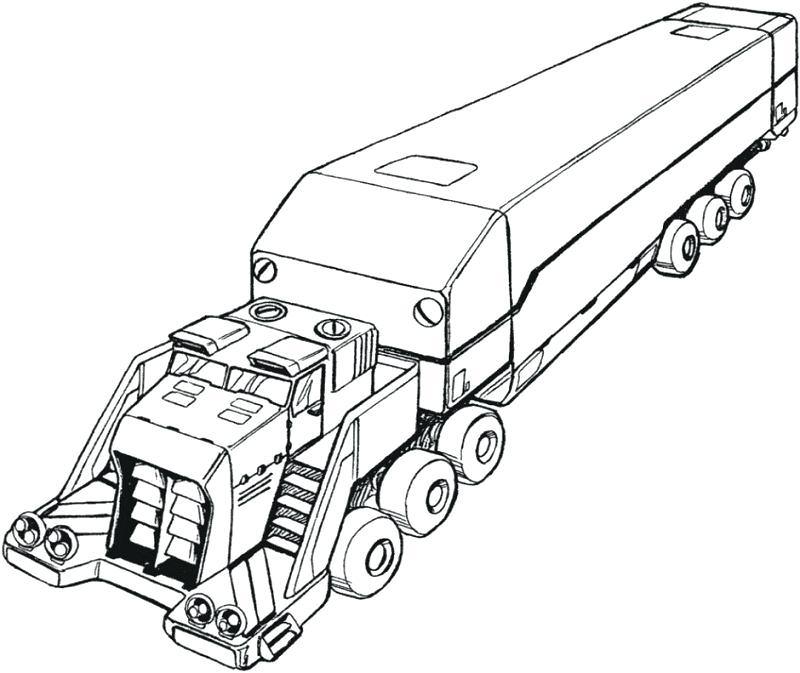 800x673 Big Rig Truck Coloring Pages