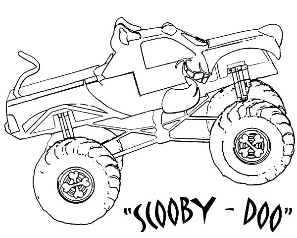 600x480 Big Monster Truck Coloring Pages Plus Monster Truck Coloring Pages