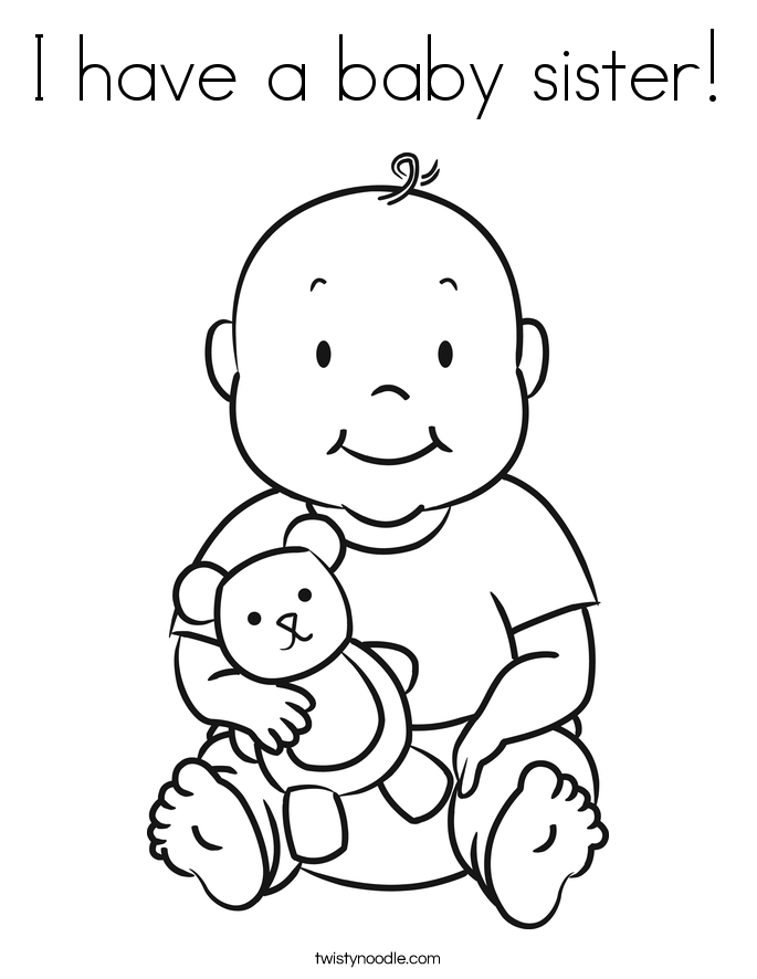 685x886 Coloring Big Sister Little Brother Coloring Pages