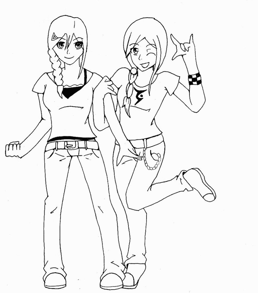 840x951 Big Sister Coloring Page