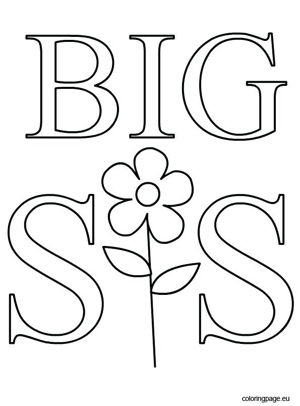 595x804 Big Sister Coloring Pages
