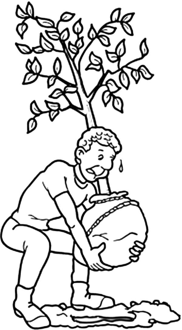 600x1088 Father Lift Big Tree To Be Planted