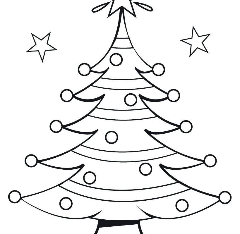 820x800 Christmas Tree Coloring Pages Printable Tree Coloring Pages