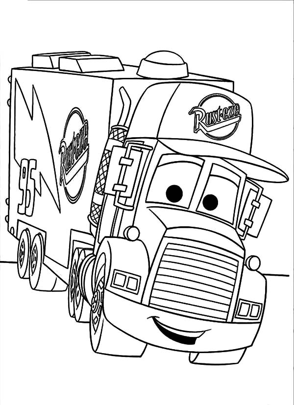 600x827 Mack Truck Coloring Pages Big Rig Truck Coloring Pages Free