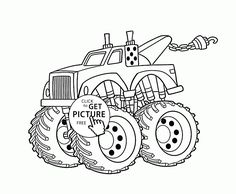 236x194 Bigfoot Monster Truck Coloring Page For Kids, Transportation