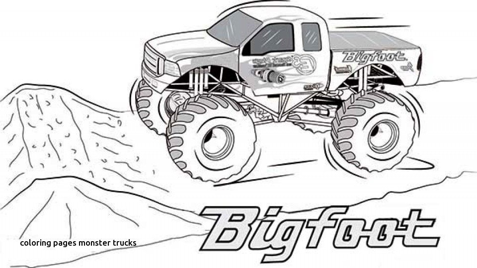 960x540 Truck Printable Coloring Pages Monster Trucks Printable Coloring