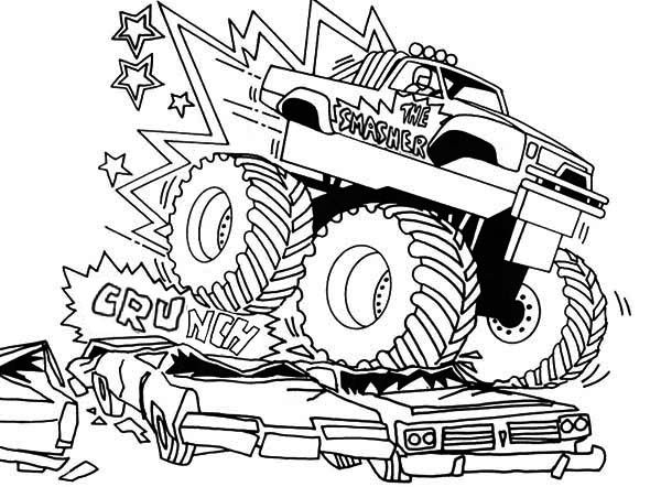 600x442 Bigfoot Monster Truck Coloring Pages Coloring Pages