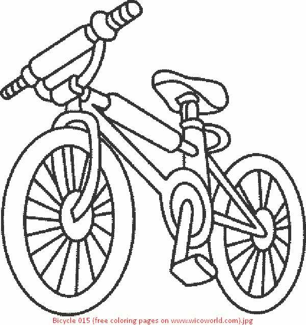 600x637 Bicycle Coloring Pages Preschool Bike Coloring Page