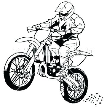 361x361 Dirt Bike Color Pages Printable Dirt Bike Coloring Pages Pin Drawn