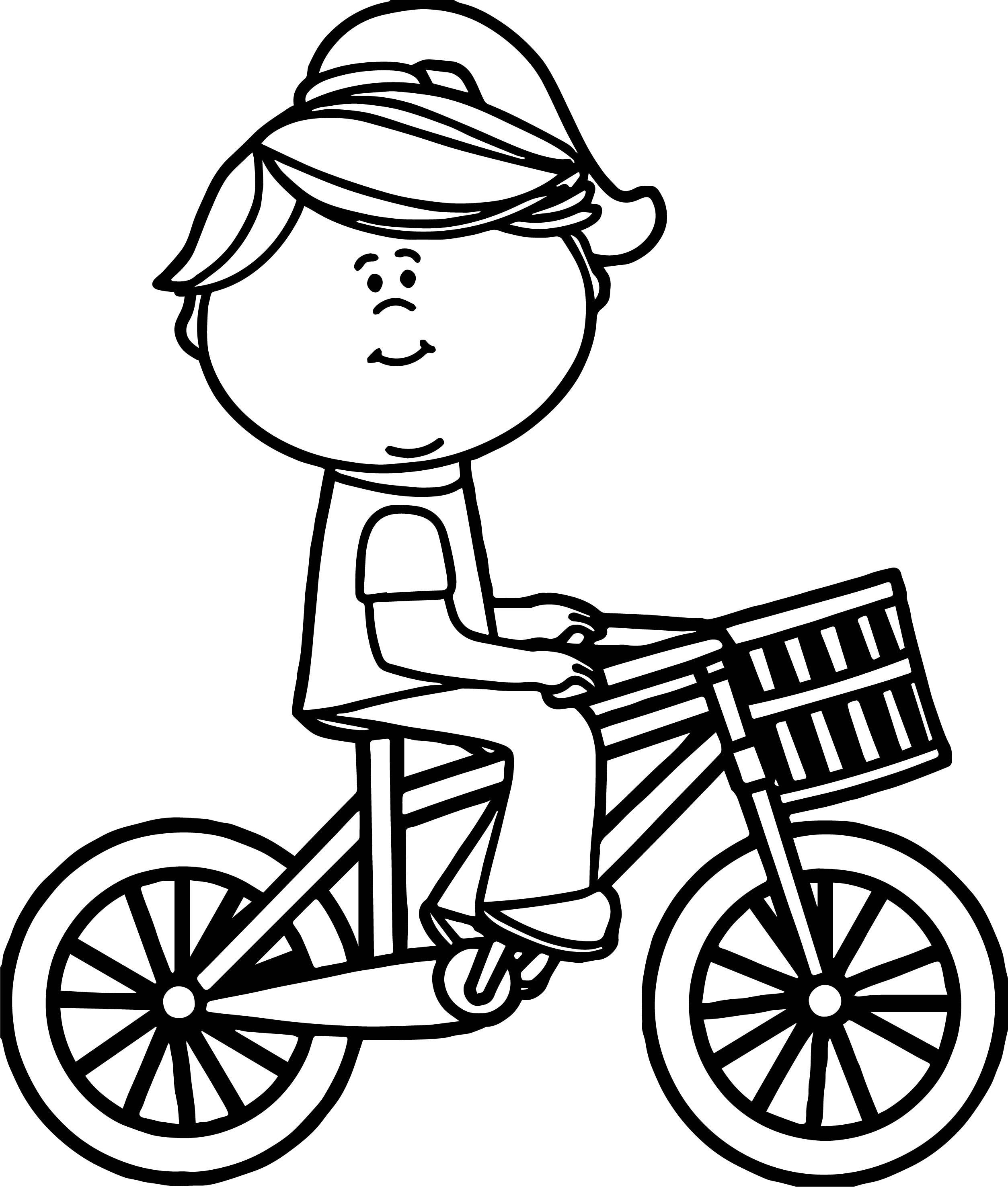 2507x2953 Coloring Pages Kids Riding Mountain Bike Page Bicycle Inside