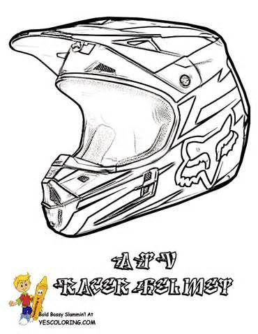 370x480 Dirt Bike Helmet Coloring Page Sketch Template Bike Life