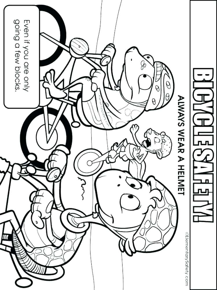 750x1000 Safety Coloring Pages Bike Safety Coloring Pages Bike Helmet