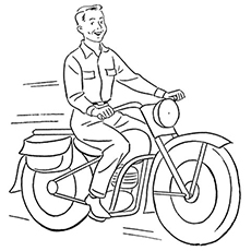 230x230 Motorcycle Coloring Pages