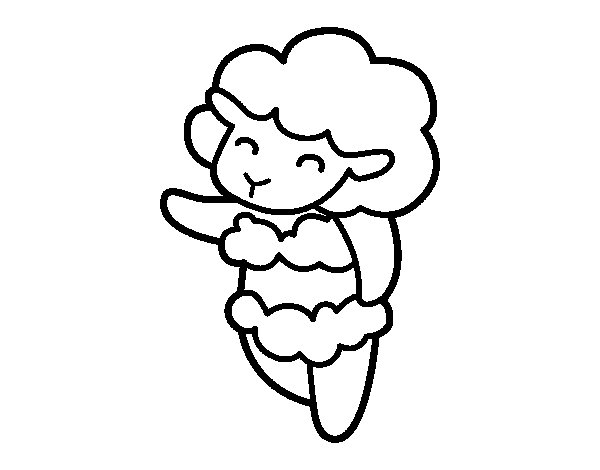 600x470 Sheep In Bikini Coloring Page