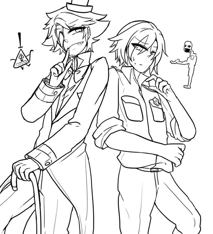 736x810 Gravity Falls Bill Coloring Pages Panda